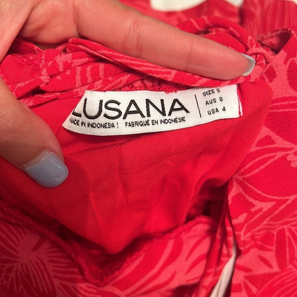 Worn once Lusana red dress - Picture 4 of 4